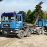 Camion grue ampliroll 8x4